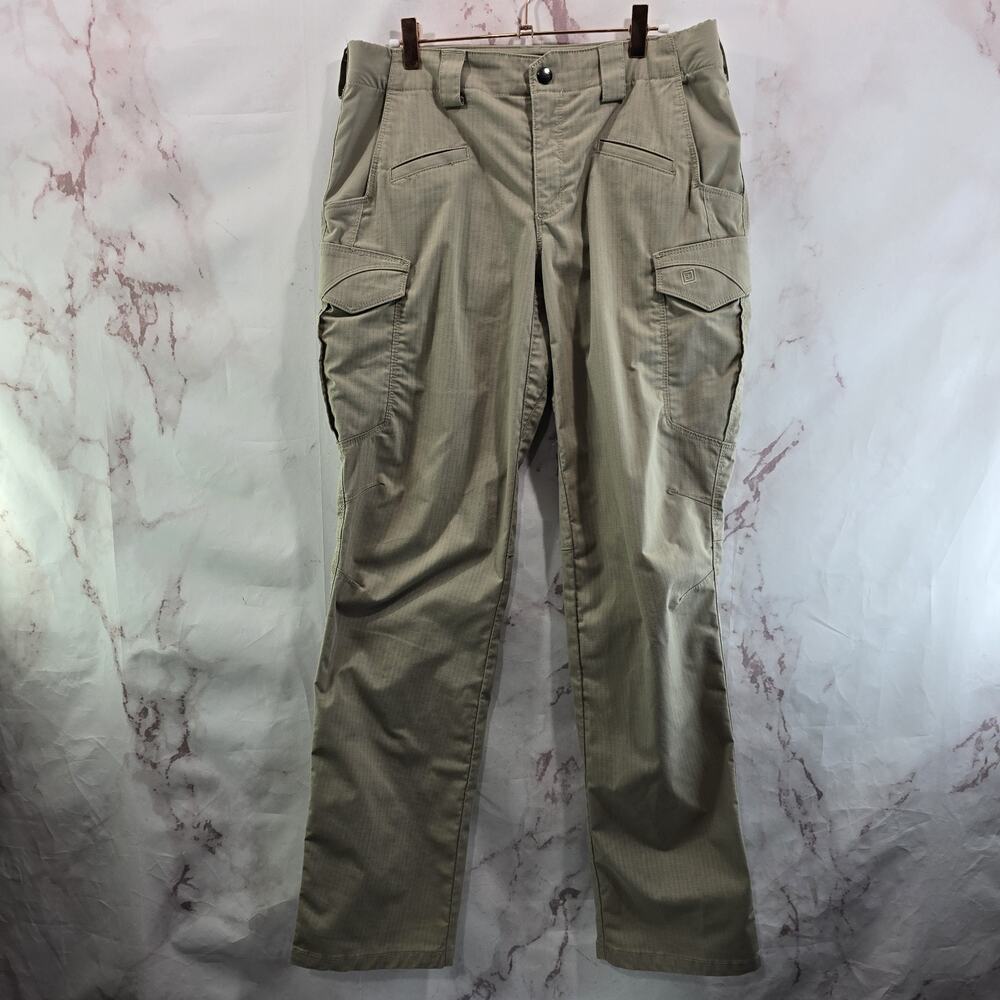511 Tactical Pants Womens 10 X 34 Long Khaki Icon Mid Rise Straight Cargo 64447
